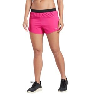 Reebok Run Essentials 3´´ Women’s Xl Pink Black Athletic Gym Shorts with Pocket